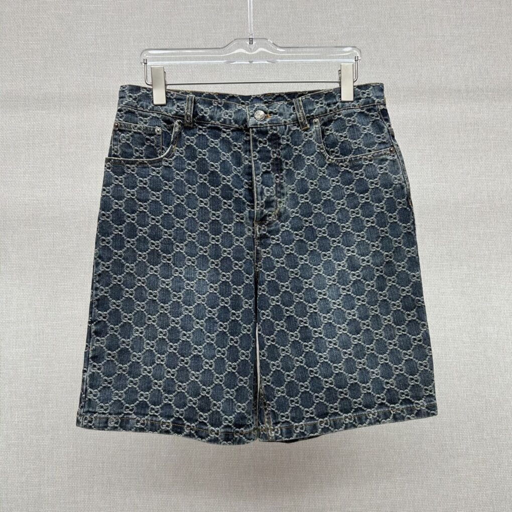 Peter'albums Gucc1 Denim Shorts Set 2 - Exclusive Real-Shot Background