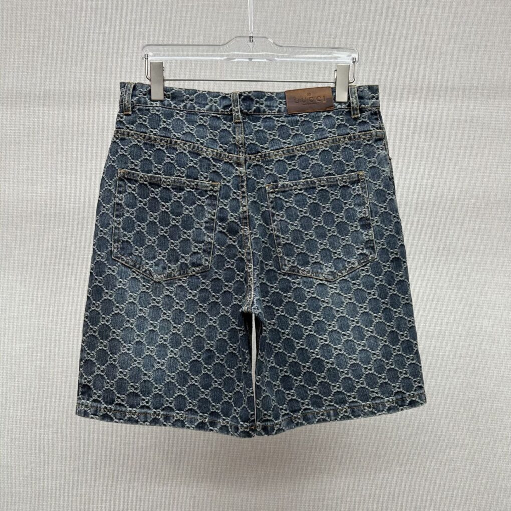 Peter'albums Gucc1 Denim Shorts Set 2 - Exclusive Real-Shot Background - Image 5