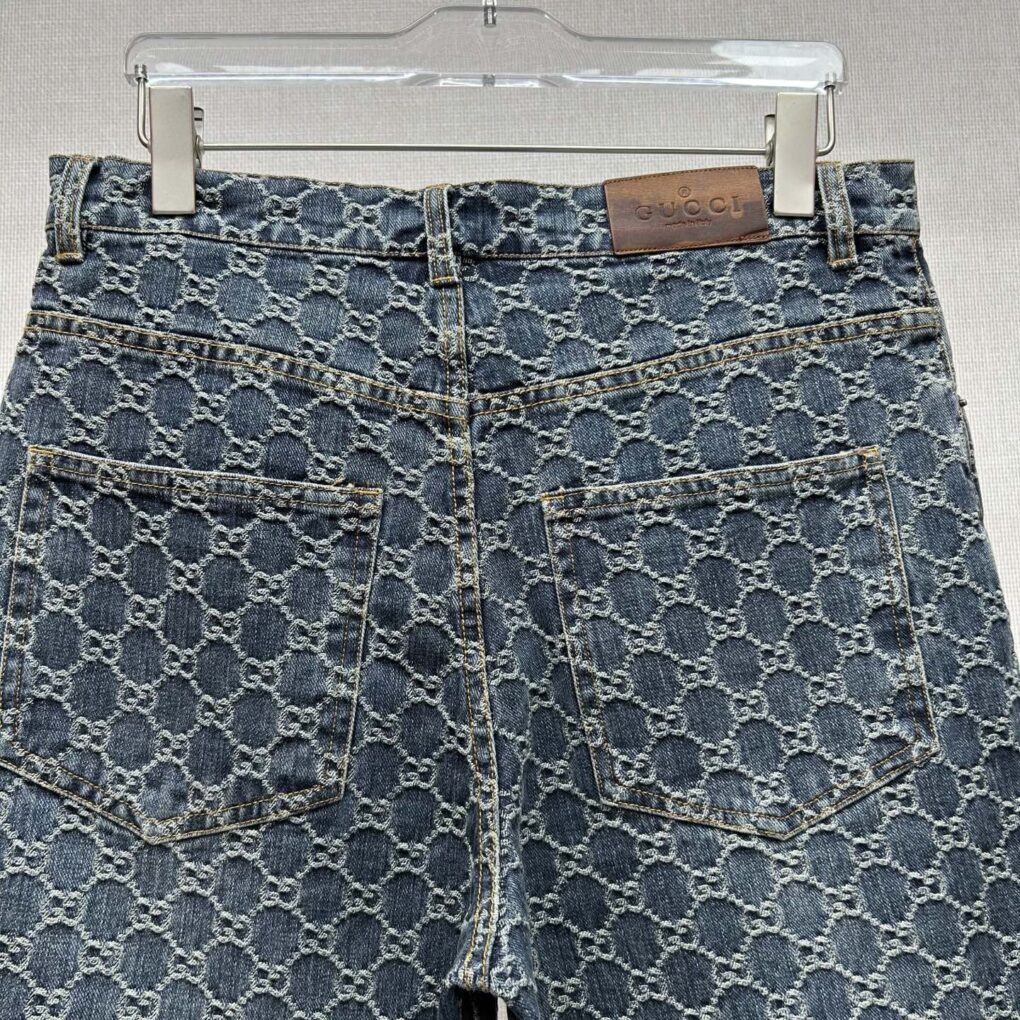 Peter'albums Gucc1 Denim Shorts Set 2 - Exclusive Real-Shot Background - Image 7