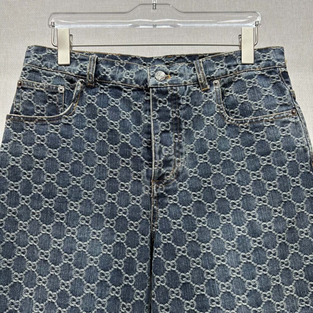 Peter'albums Gucc1 Denim Shorts Set 2 - Exclusive Real-Shot Background - Image 4