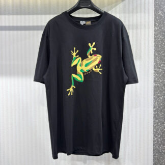 Loewe 26 Frog Embroidery Round Neck Short Sleeve