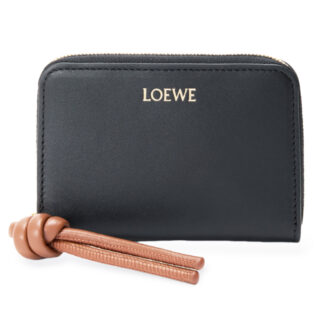 Replica Loewe Zipped Coin Purse In Shiny Nappa Calfskin