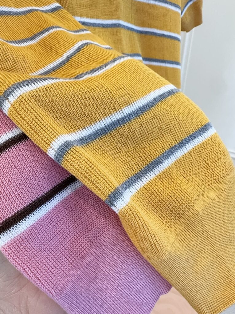 MIU MIU Colorful Striped Knit Polo Shirt For Women - Image 9