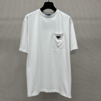 PRADA Pocket Steel Logo T-Shirt For Men