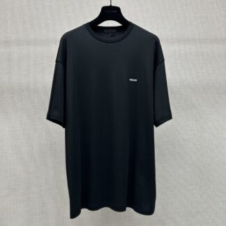 PRADA Classic Logo Embroidered T-Shirt For Men
