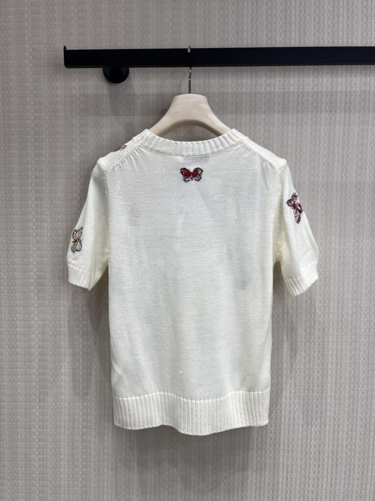 Dior Knitted Short-Sleeve T-Shirt