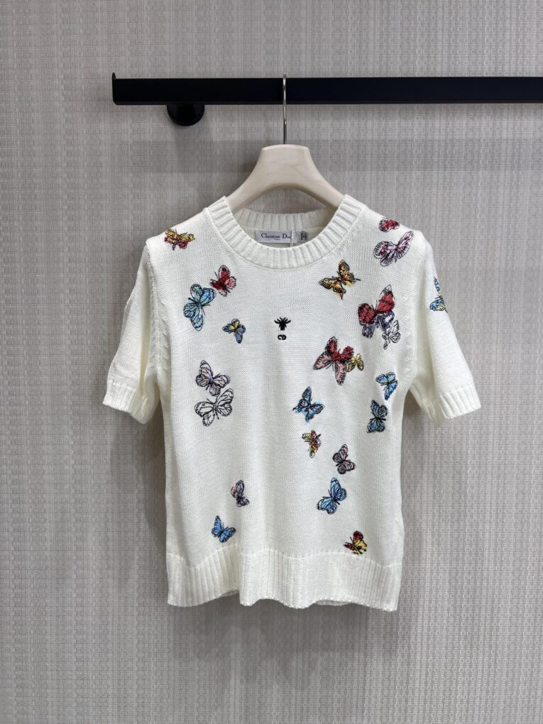 Dior Knitted Short-Sleeve T-Shirt